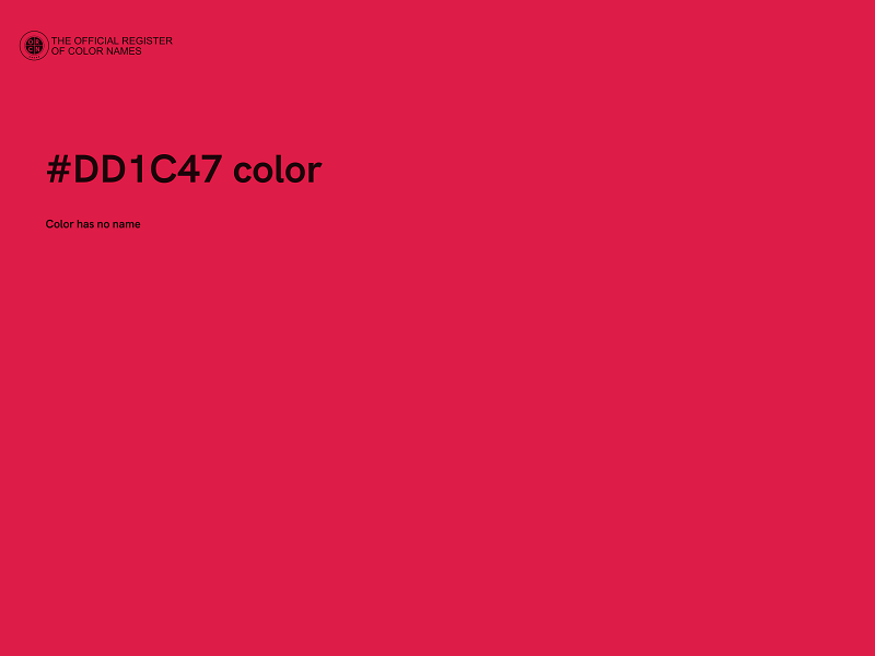 #DD1C47 color image