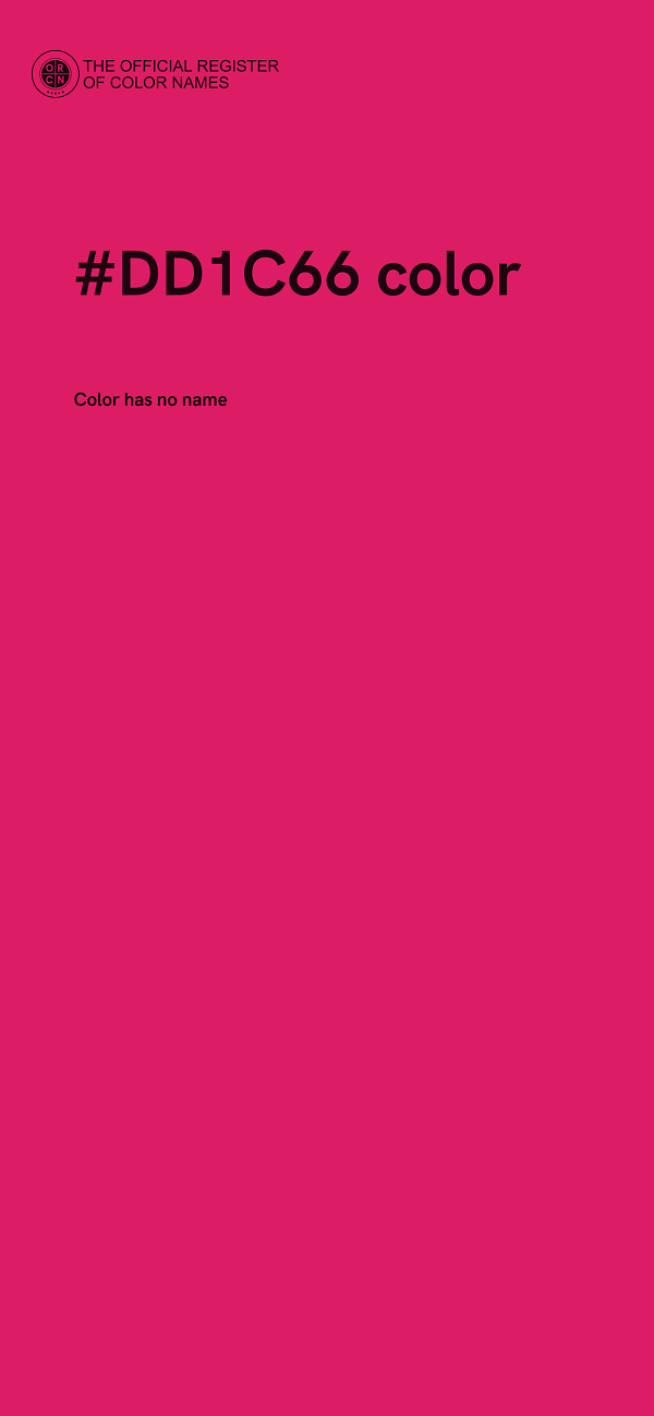 #DD1C66 color image