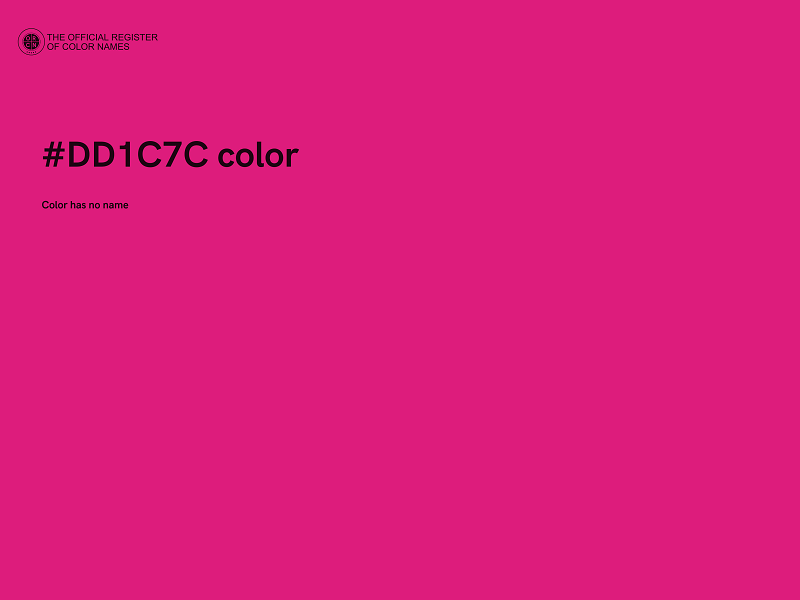 #DD1C7C color image