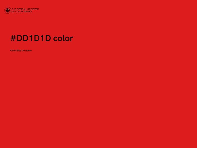 #DD1D1D color image