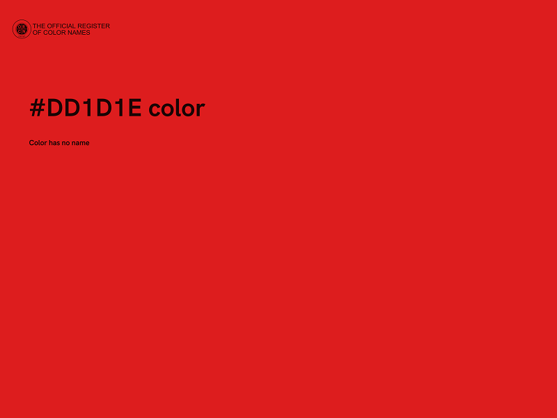 #DD1D1E color image