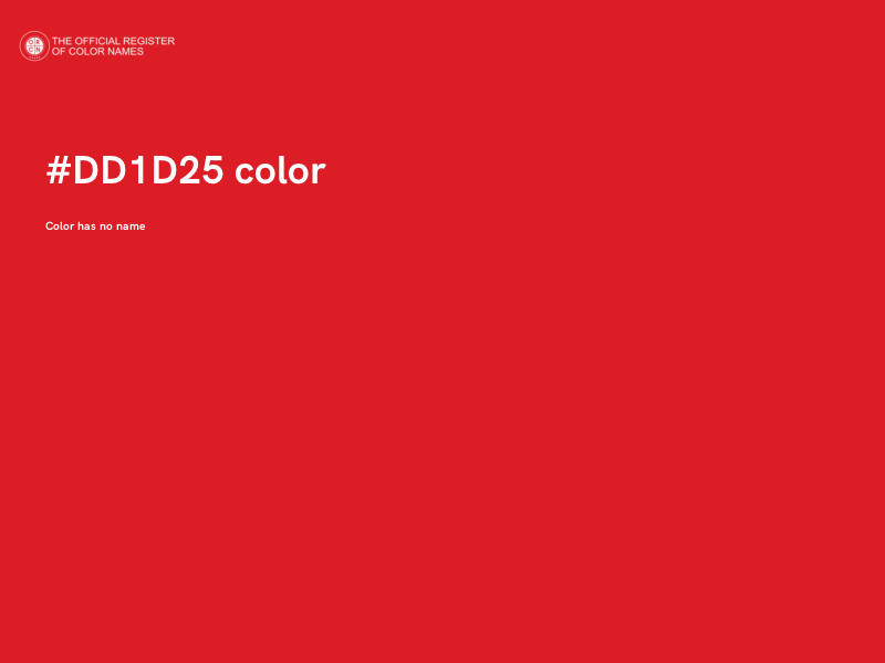 #DD1D25 color image