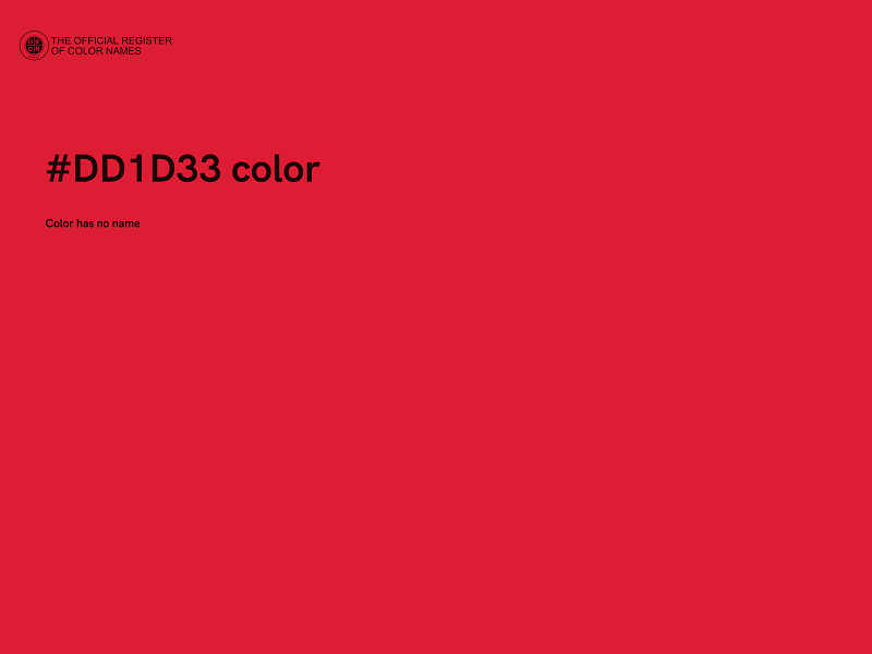 #DD1D33 color image