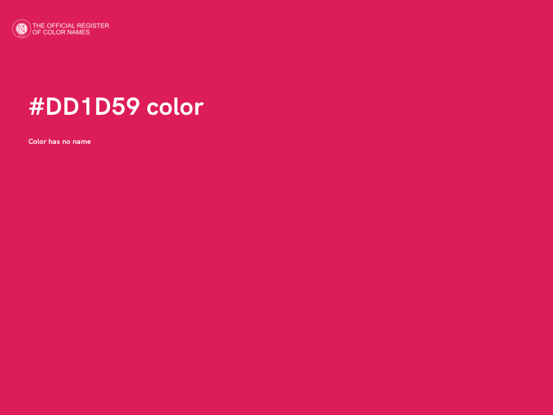 #DD1D59 color image