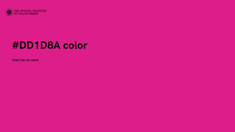 #DD1D8A color image