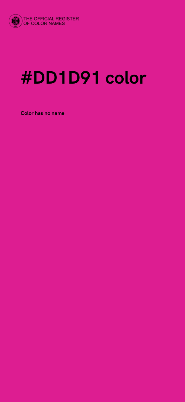 #DD1D91 color image