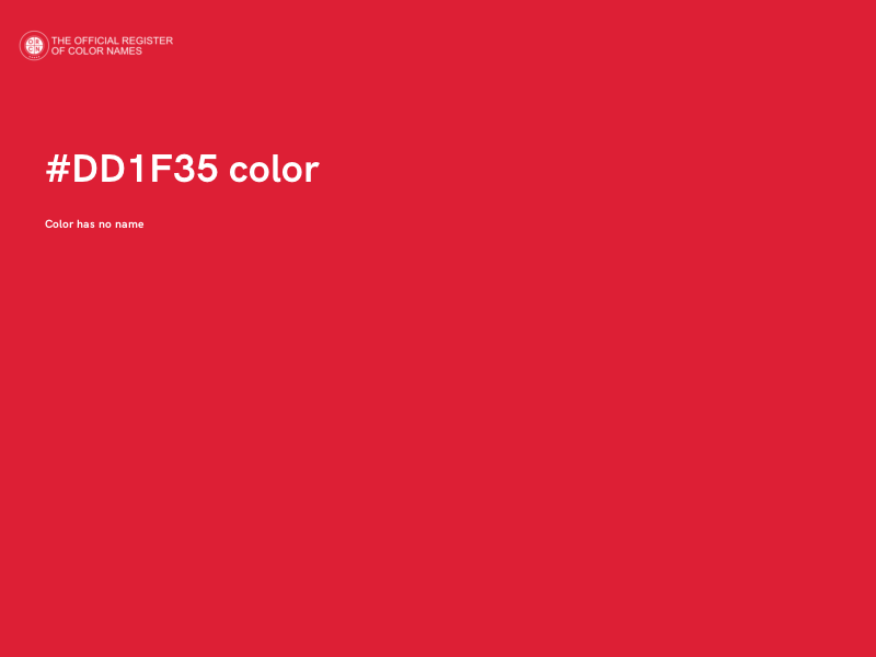 #DD1F35 color image
