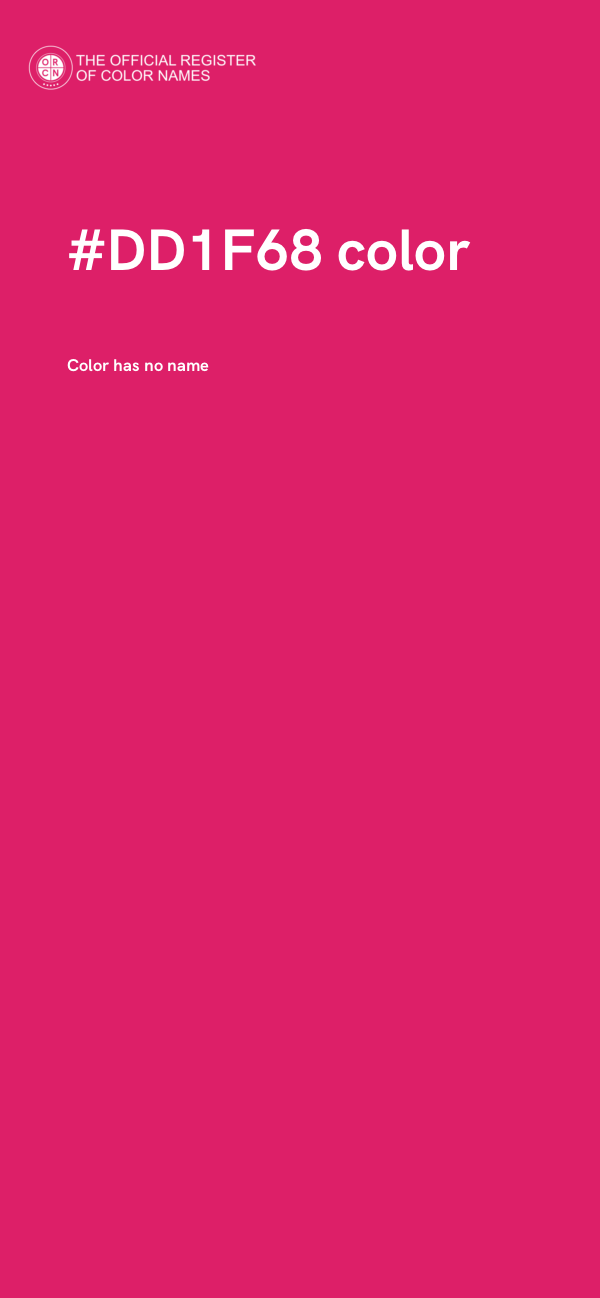 #DD1F68 color image
