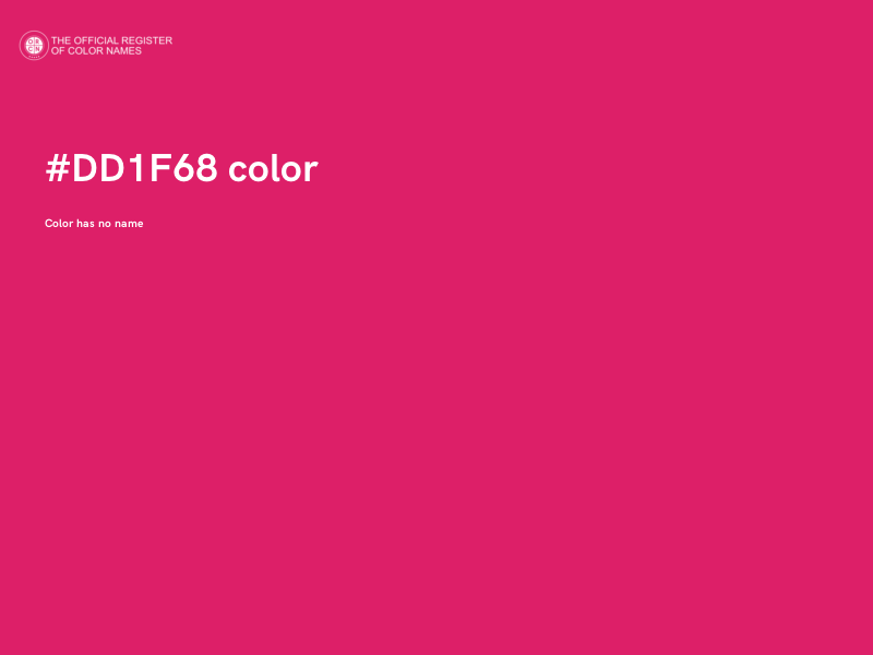 #DD1F68 color image