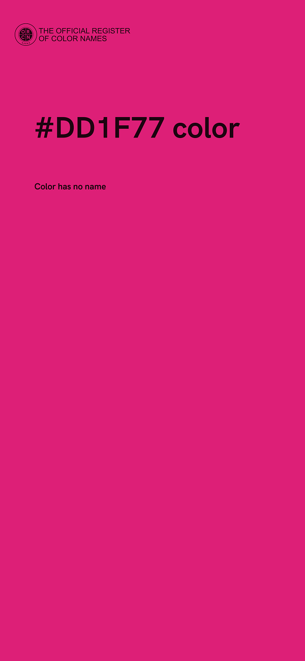 #DD1F77 color image