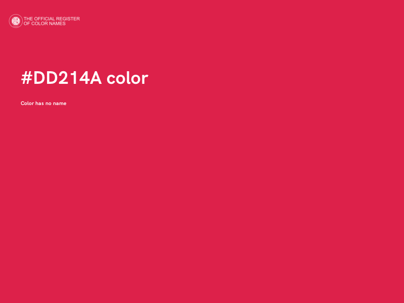 #DD214A color image
