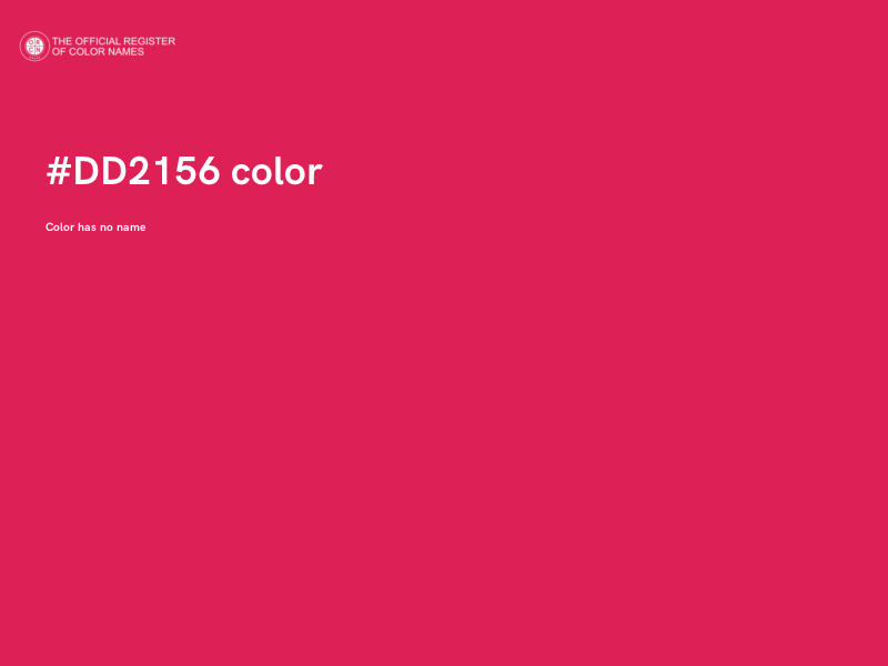 #DD2156 color image