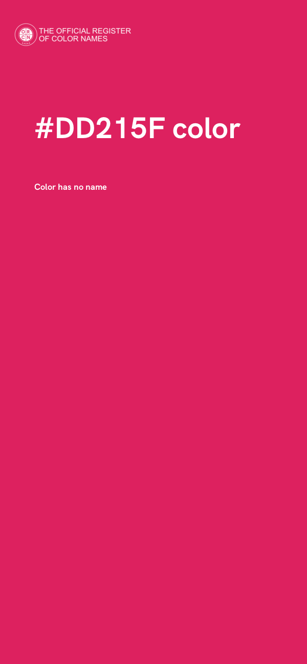 #DD215F color image