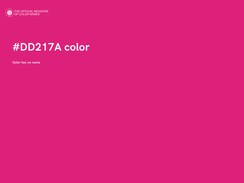 #DD217A color image