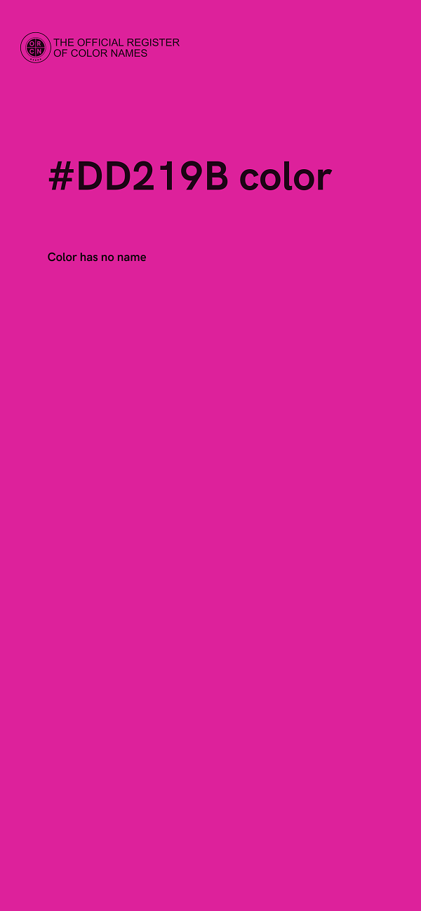 #DD219B color image