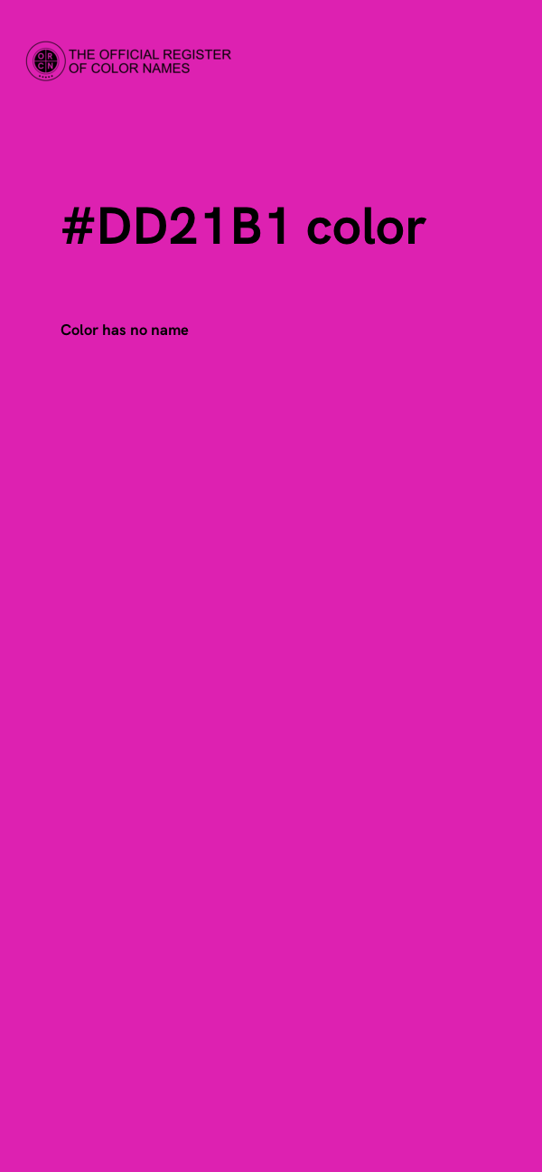 #DD21B1 color image