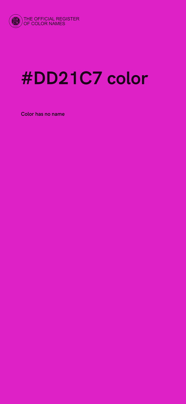 #DD21C7 color image