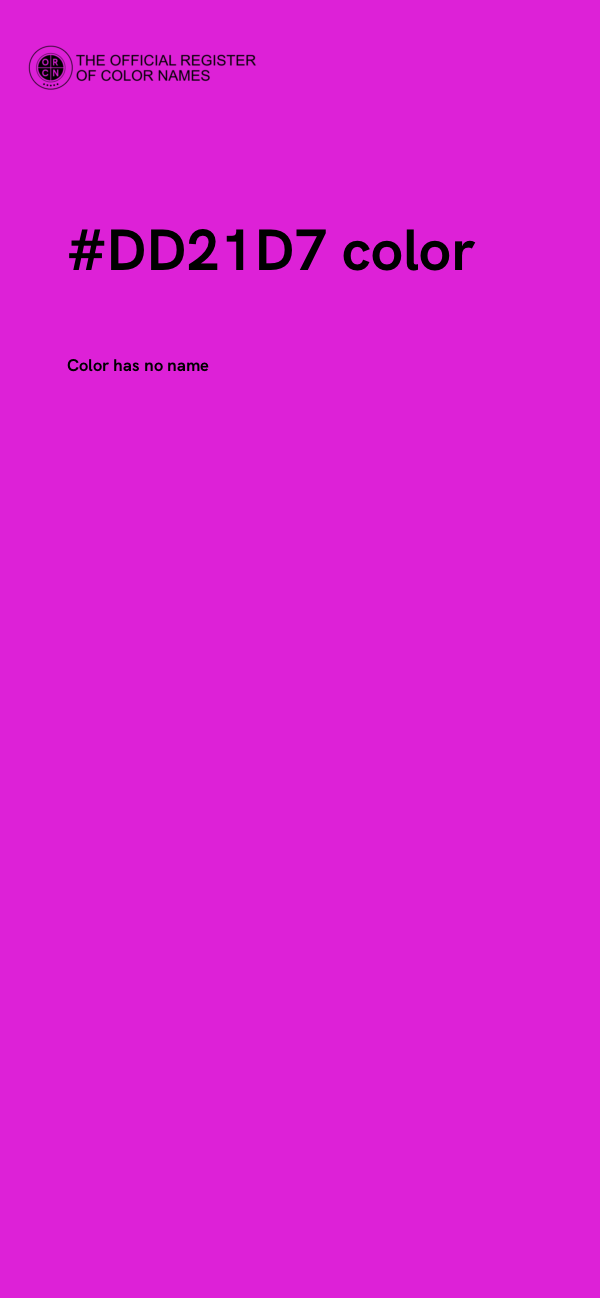 #DD21D7 color image