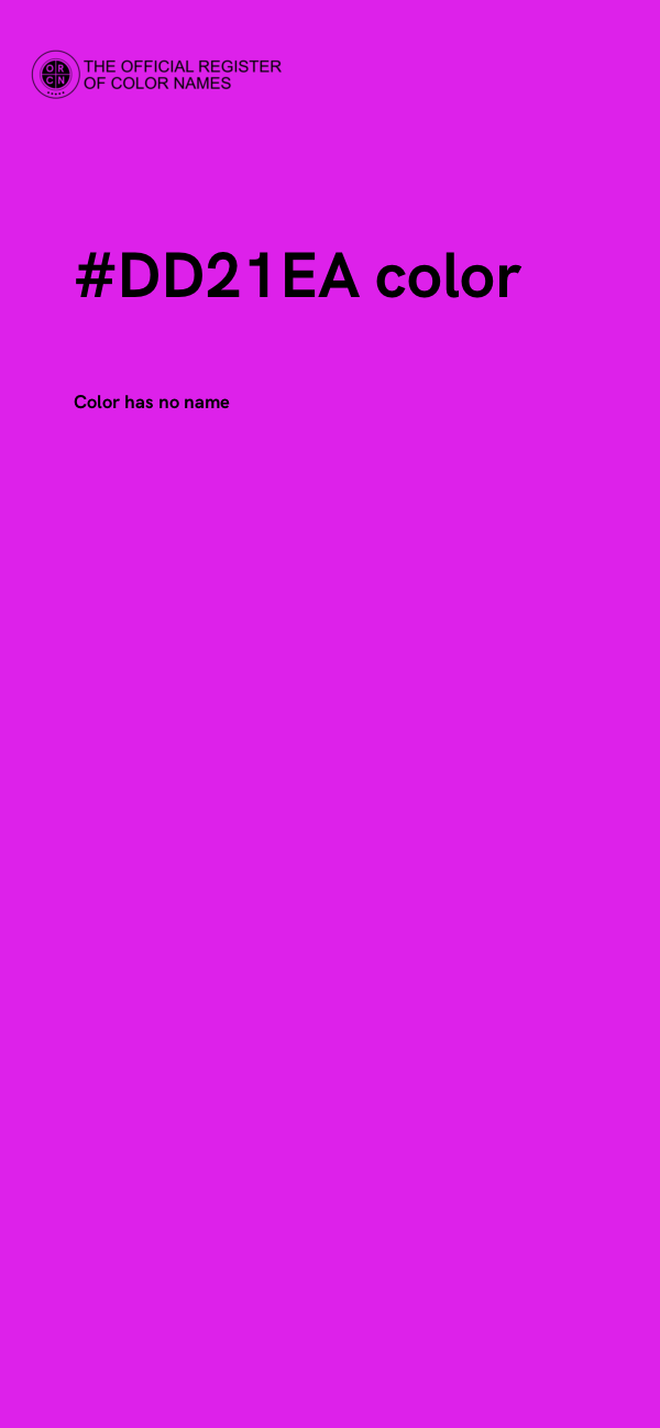 #DD21EA color image