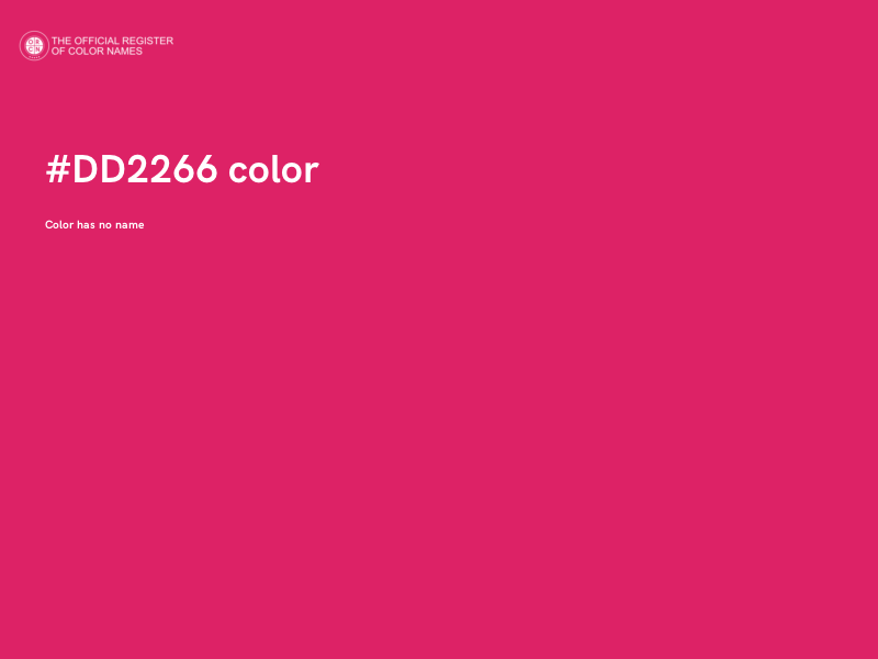 #DD2266 color image