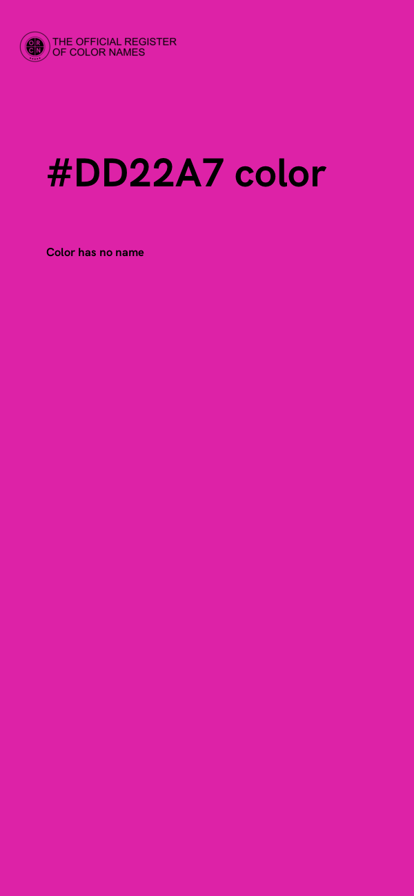 #DD22A7 color image