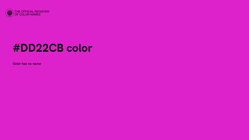 #DD22CB color image
