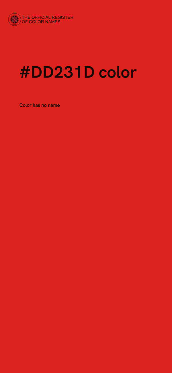 #DD231D color image