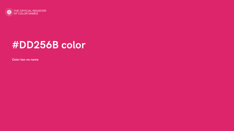 #DD256B color image