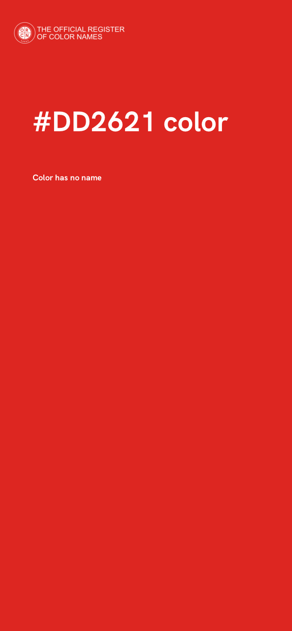 #DD2621 color image