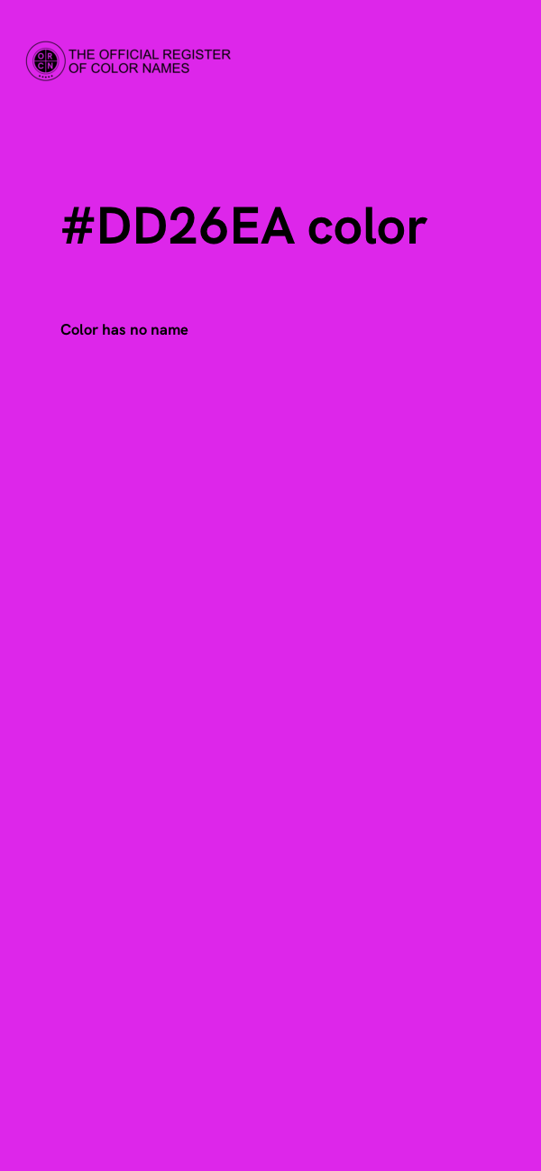 #DD26EA color image