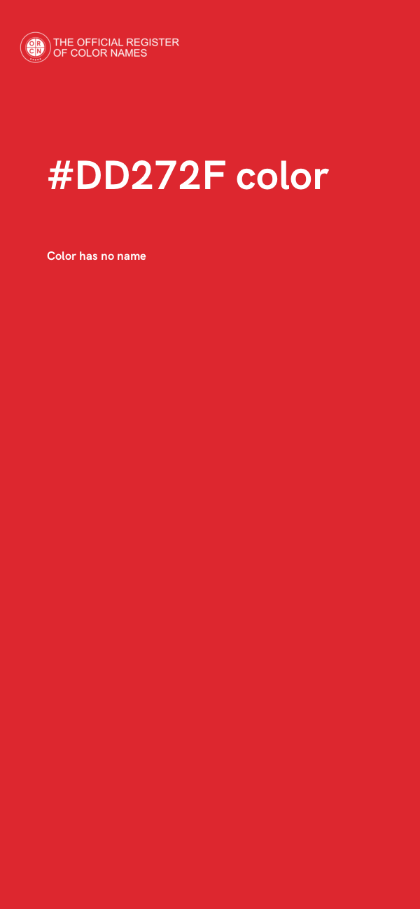 #DD272F color image