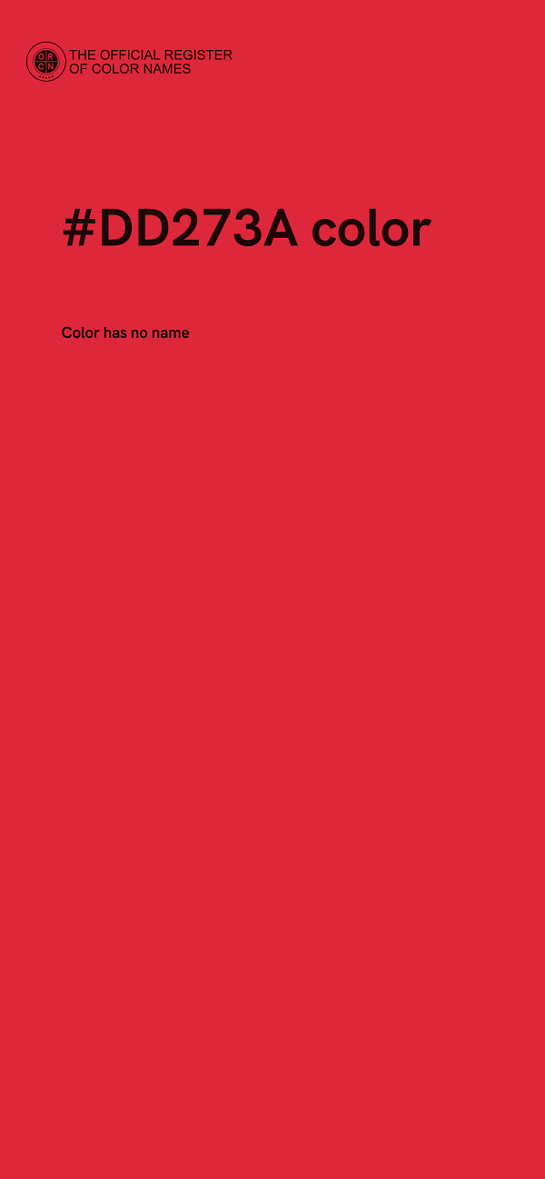 #DD273A color image