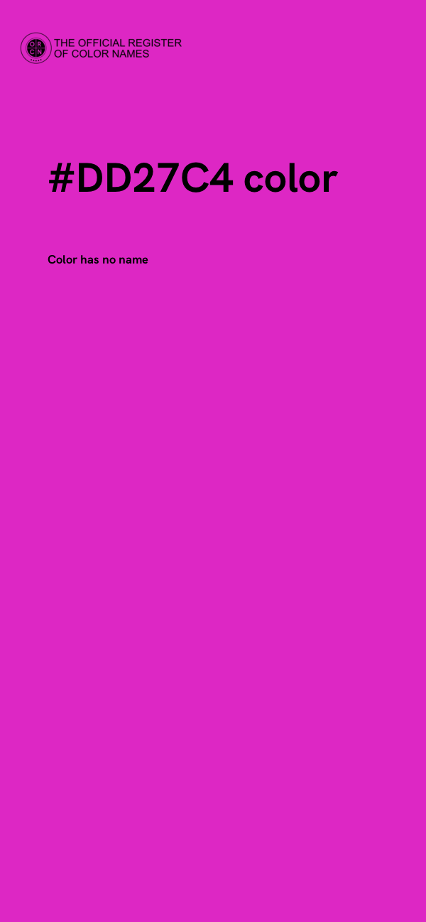 #DD27C4 color image