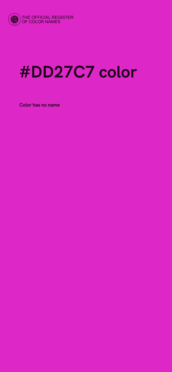 #DD27C7 color image