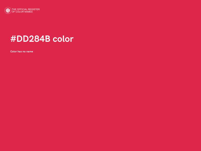 #DD284B color image