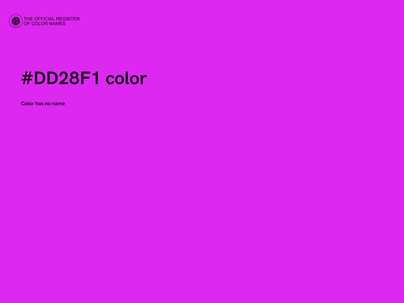 #DD28F1 color image
