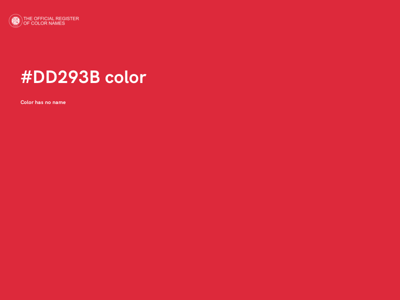 #DD293B color image