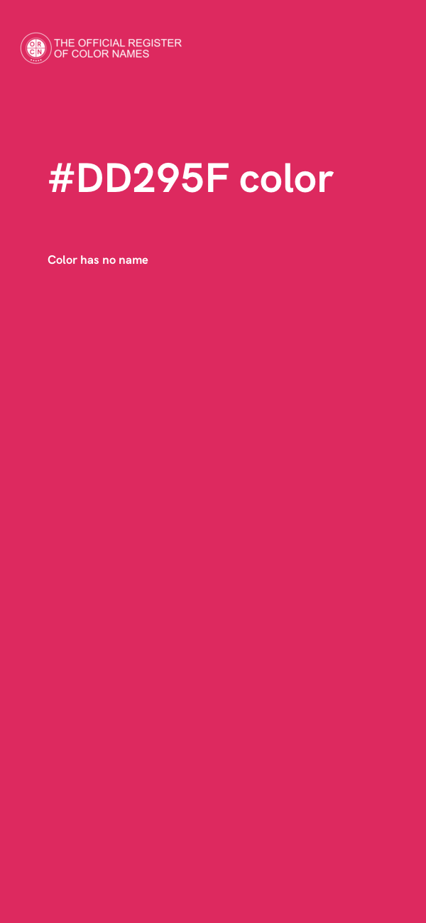 #DD295F color image