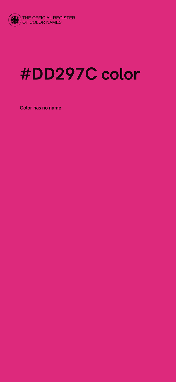 #DD297C color image