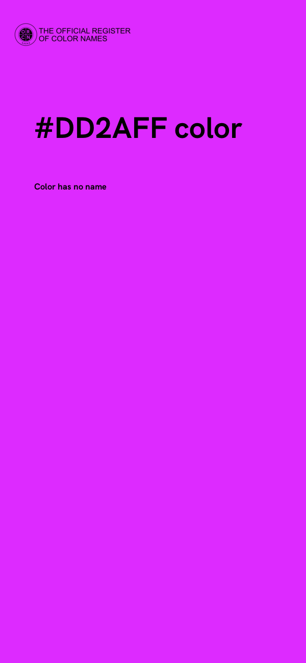#DD2AFF color image