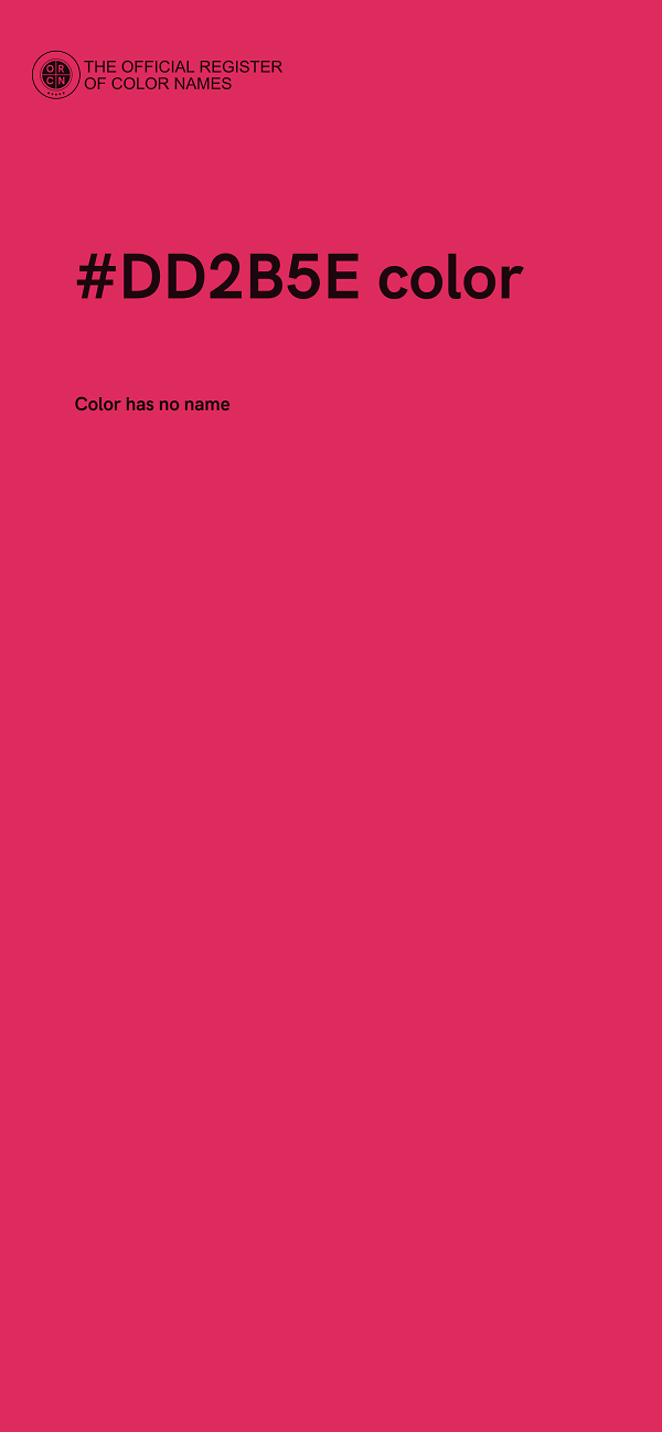 #DD2B5E color image