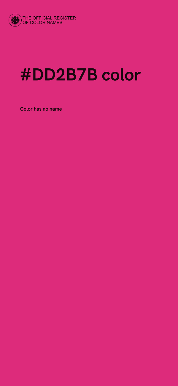 #DD2B7B color image