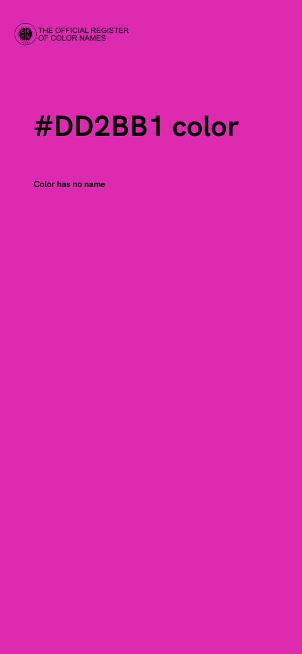 #DD2BB1 color image