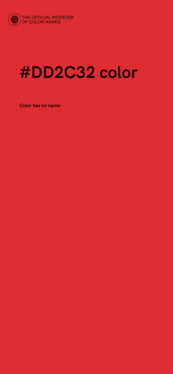 #DD2C32 color image