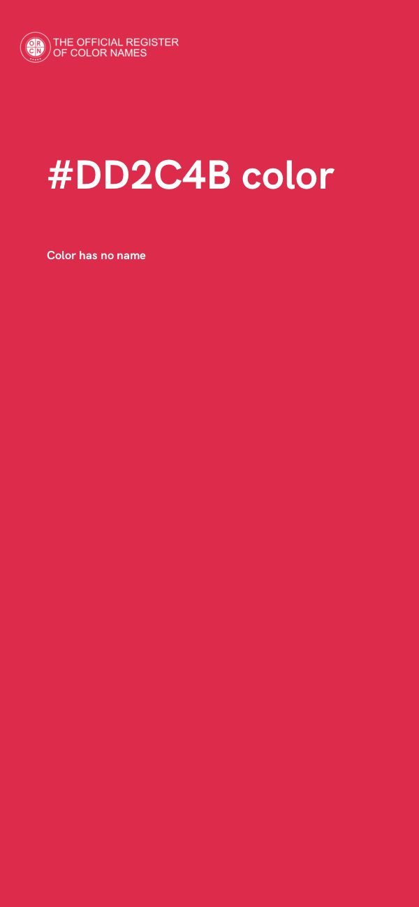 #DD2C4B color image