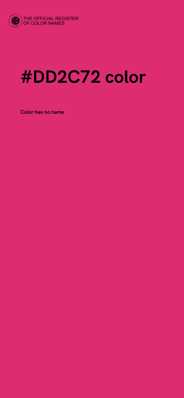 #DD2C72 color image