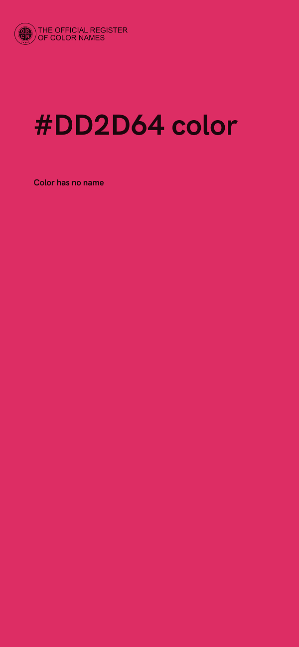 #DD2D64 color image