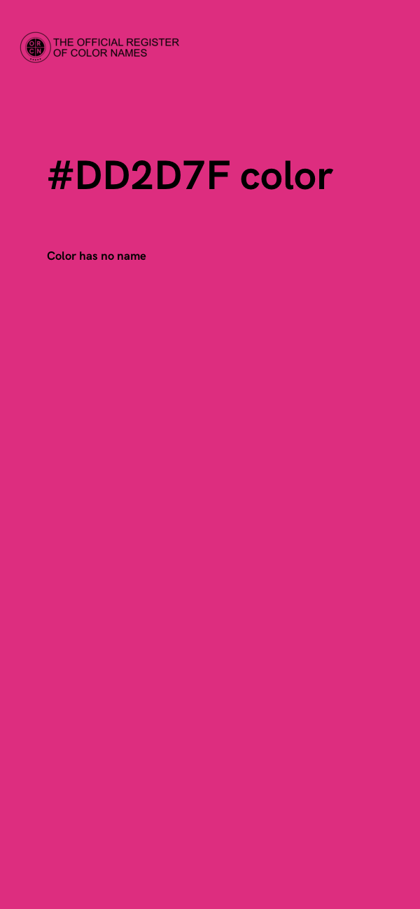 #DD2D7F color image