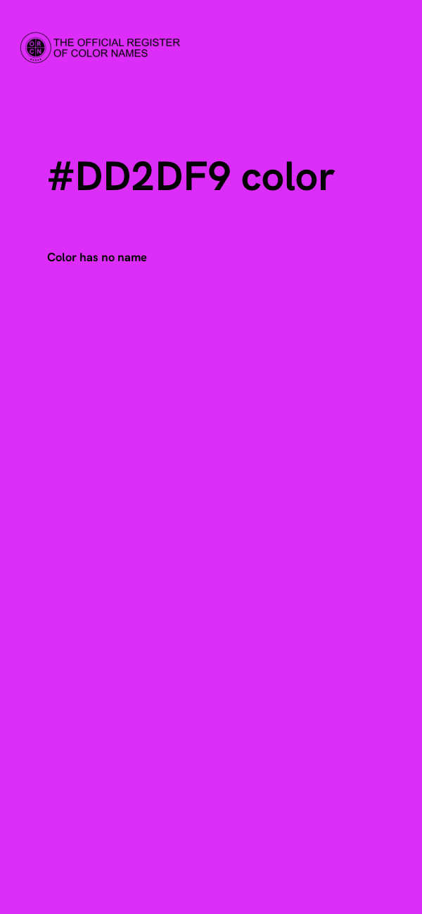 #DD2DF9 color image