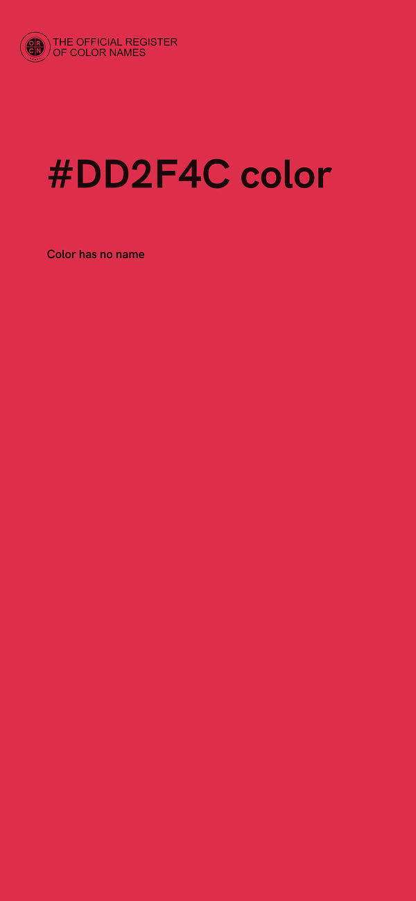 #DD2F4C color image